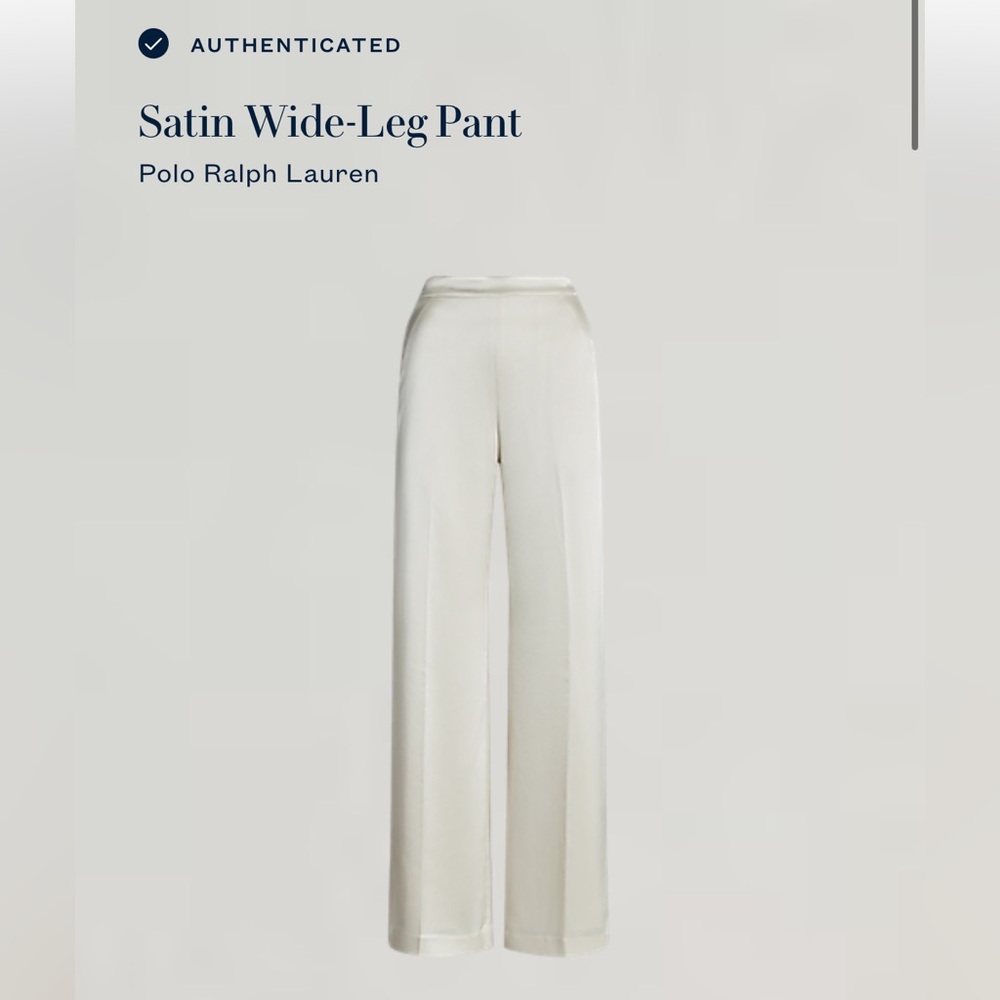 Ralph Lauren NWT satin wide leg pant